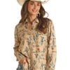 Women's Rock & Roll Cowgirl Snap Front Shirt #RRWSOSR0V2