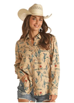 Women's Rock & Roll Cowgirl Snap Front Shirt #RRWSOSR0V2