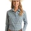 Women's Rough Stock Snap Front Shirt #RSWSOSRZDA