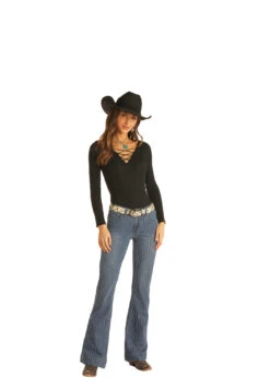 Women's Rock & Roll Cowgirl Mid-Rise Trouser #W8M2681 -Cowgirl Fit Sales Store 037195e56c2b2cfc8c15cee854cd3797