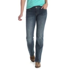 Women's Wrangler Mid Rise Boot Cut Jean #09MWZAH -Cowgirl Fit Sales Store 09MWZAH 1 prd