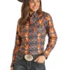 Women's Rock & Roll Cowgirl Snap Front Shirt #RRWSOSR096