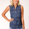Women's Roper Blouse #03-052-0590-5025BU