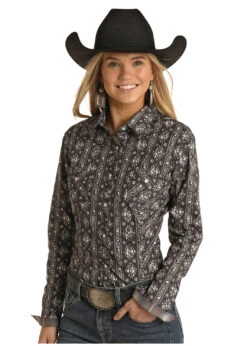 Women's Rough Stock Snap Front Shirt #RSWSOSR0F9