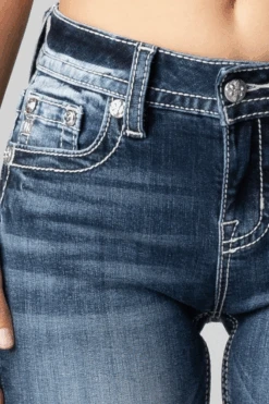 Women's Miss Me Beautiful Steer Bootcut Jean #M3899B -Cowgirl Fit Sales Store 1ca123f882622882fb49e3d9187ae4f2