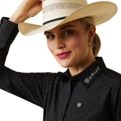 Women's Ariat Team Logo Kirby Button Down Shirt #10042170 -Cowgirl Fit Sales Store 1eb2a6fe959b7ddfa42a63201e9b8ebc