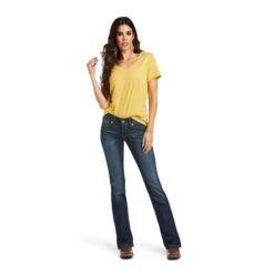 Women's Ariat R.E.A.L. Mid Rise Arrow Fit Vicky Bootcut Jean #10040798 -Cowgirl Fit Sales Store 2a1e072e5c8faa8abe6a53516884aed8