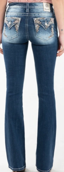 Women's Miss Me Floral Memories Bootcut Jean #M3834B