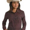 Women's Rough Stock Snap Front Shirt #RSWSOSRYTE