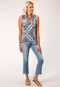 Women's Roper Sweater Tank #03-037-0514-5020WH -Cowgirl Fit Sales Store 3a2674cb33f5793bb1b7bcec2dccc797