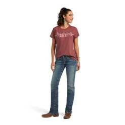 Women's Ariat REAL Bucking Bronc T-Shirt #10040623 -Cowgirl Fit Sales Store 4da7c363e35f4f50499bf5db4b6786b7