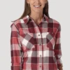 Women's Wrangler Riggs Flannel Button Down Shirt #112317246
