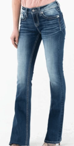 Women's Miss Me Floral Memories Bootcut Jean #M3834B -Cowgirl Fit Sales Store 70a1cd626040b9065b8e8b895fdd301f