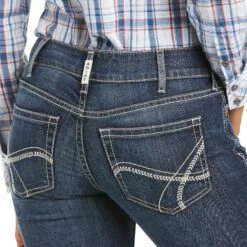 Women's Ariat R.E.A.L. Arrow Fit Mid-Rise Boot Cut Esther Jean #10034662-C -Cowgirl Fit Sales Store 75fc29a5243ff615faaacfebcc634b08