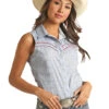Women's Rock & Roll Cowgirl Snap Front Shirt #RRWSSSRZ7W-C