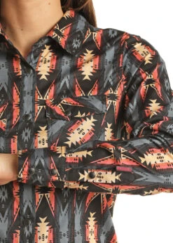 Women's Rock & Roll Cowgirl Snap Front Shirt #RRWSOSR08Q -Cowgirl Fit Sales Store 82bcf15582a7985bd1ed24445d5196c7