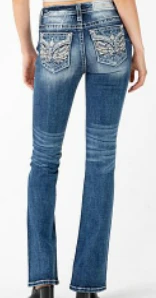 Women's Miss Me Wing Bootcut Jean #M3080B28