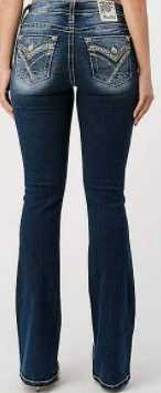Women's Miss Me X-Torn Bootcut Jean #M3444B43