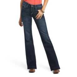Women's Ariat Trouser Perfect Rise Aisha Wide Leg Jean #10040806 -Cowgirl Fit Sales Store 9b36546f5c15702213f1fcfc46910f1c
