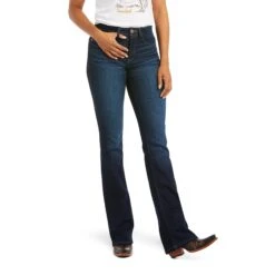 Women's Ariat R.E.A.L. High Rise Ballary Boot Cut Jean #10036813 -Cowgirl Fit Sales Store 9c80da41714c0c368ea911c48fa6761a