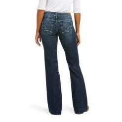 Women's Ariat Trouser Mid-Rise Melanie Wide Leg Jean #10037690-C 15 Women's Ariat Trouser Mid-Rise Melanie Wide Leg Jean #10037690-C -Cowgirl Fit Sales Store F21 WEST WMS 10037690 back