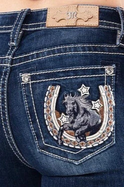 Women's Miss Me Boot Cut Jean #M3921B -Cowgirl Fit Sales Store M3921B D1019pck