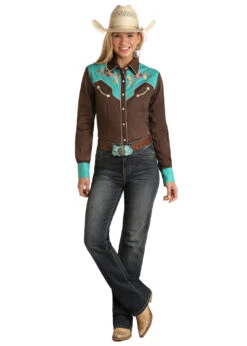 Women's White Label Snap Front Shirt #WLWSOSR0U0