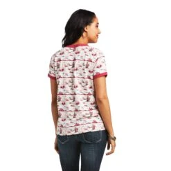 Women's Ariat Yuma Ringer T-Shirt #10039531-C -Cowgirl Fit Sales Store ac0a633fe67cc3dec6d66352c55911b9