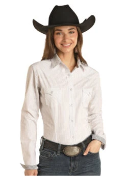 Women's Rough Stock Snap Front Shirt #RSWSOSR0F7