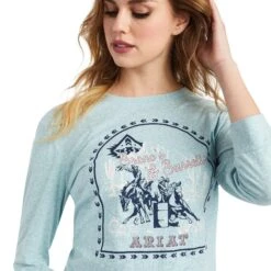 Women's Ariat Broncs And Barrels T-Shirt #10042316 -Cowgirl Fit Sales Store b70ee855a4125814b17031e006510ffc