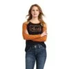 Women's Ariat REAL Logo REAL Baseball T-Shirt #10042150