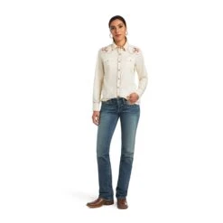 Women's Ariat R.E.A.L. Georgia Snap Front Shirt #10040708 -Cowgirl Fit Sales Store bd6d8f3146ce10944df8c00096352dc6
