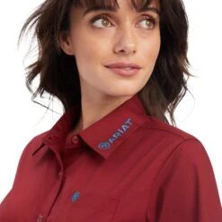 Women's Ariat Team Kirby Stretch Button Down Shirt #10041434 7 Women's Ariat Team Kirby Stretch Button Down Shirt #10041434 -Cowgirl Fit Sales Store d3e09d5902b7d379be5a24f49273da86