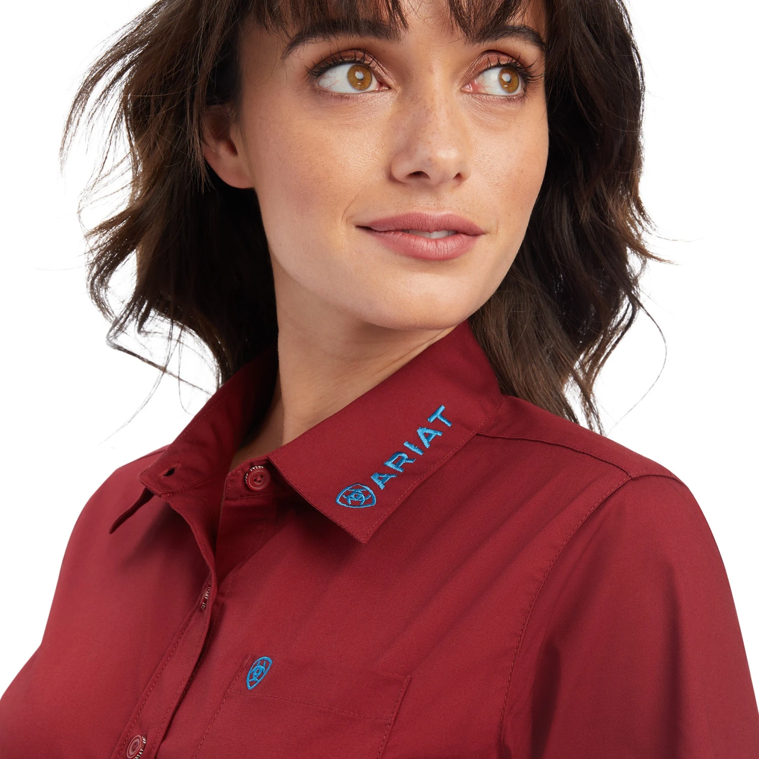 Women's Ariat Team Kirby Stretch Button Down Shirt #10041434 3 Women's Ariat Team Kirby Stretch Button Down Shirt #10041434 - Image 3