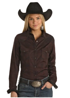 Women's Rough Stock Snap Front Shirt #RSWSOSR0F2