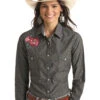 Women's Rough Stock Snap Front Shirt #RSWSOSRZCV